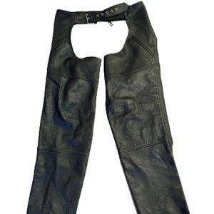 FMC Nomad Unisex Motorcycle Leather Chaps - Size 2X